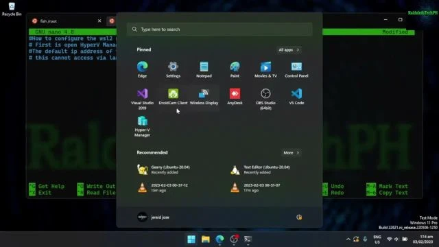 Connecting to WSL2 server via local network