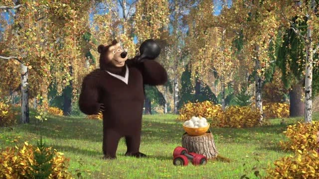 Masha e Orso_S05E04_Le buone maniere _ Un profumino appetitoso _ Il giro del bosco