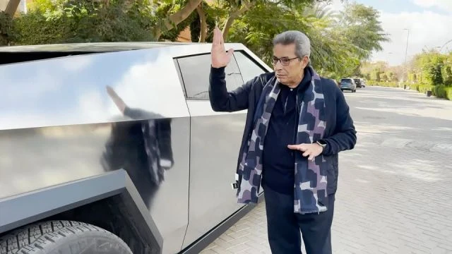 7.6M views · 3.2K comments | دي مش عربية دي مركبة فضائية! تجربة قيادة ال Cyber Truck لأول مرة.. تجربة مثيرة!! | By ‎محمود سعد‎