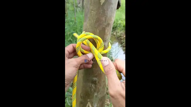 2.5M views · 49K reactions | Amazing trick, Im sure this knot is very strong. #knot #rope #a #camping #survival #outdoor #tutorial #viral | Revan Knot